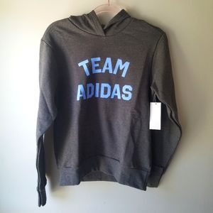 Adidas NWT Team Adidas Men's Gray Hoodie Size Small